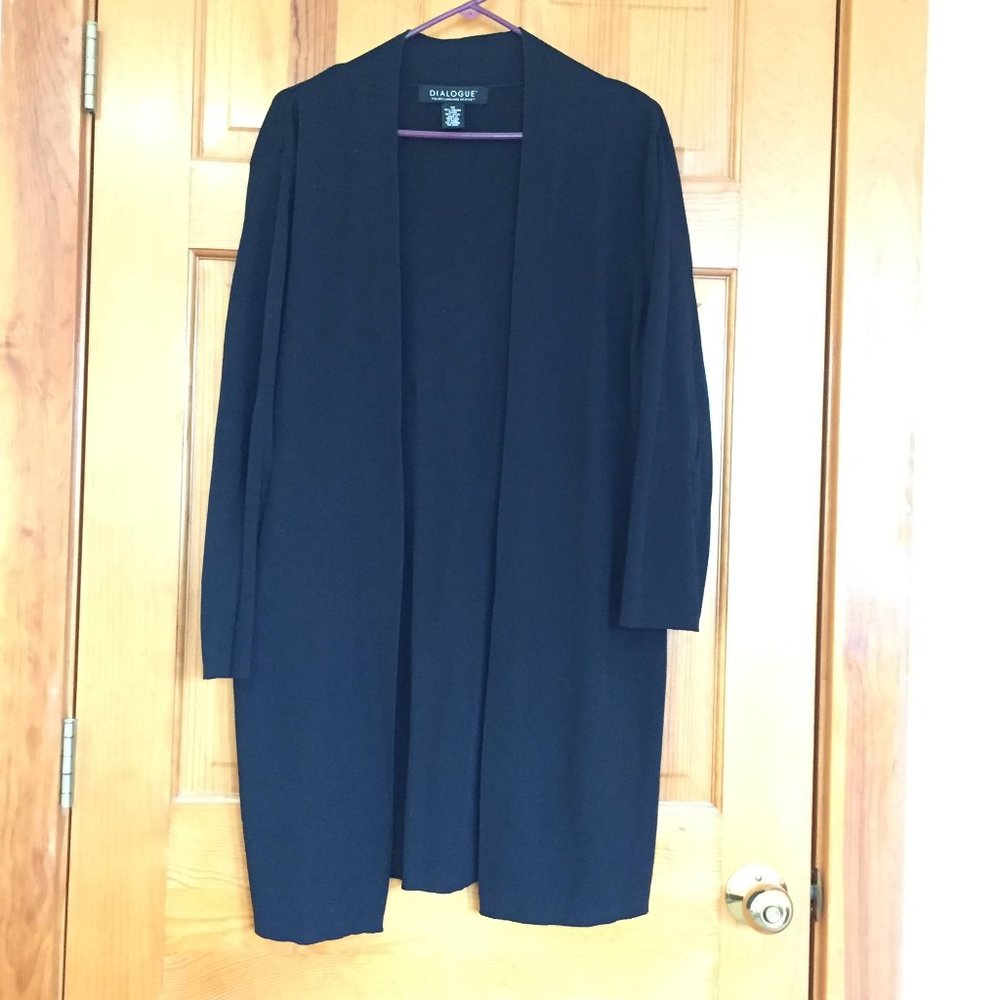Dialougue long sweater jacket